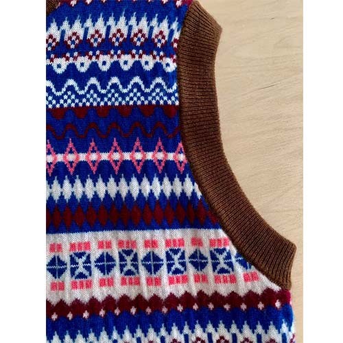 Knitted Wool Vest Womens high quality