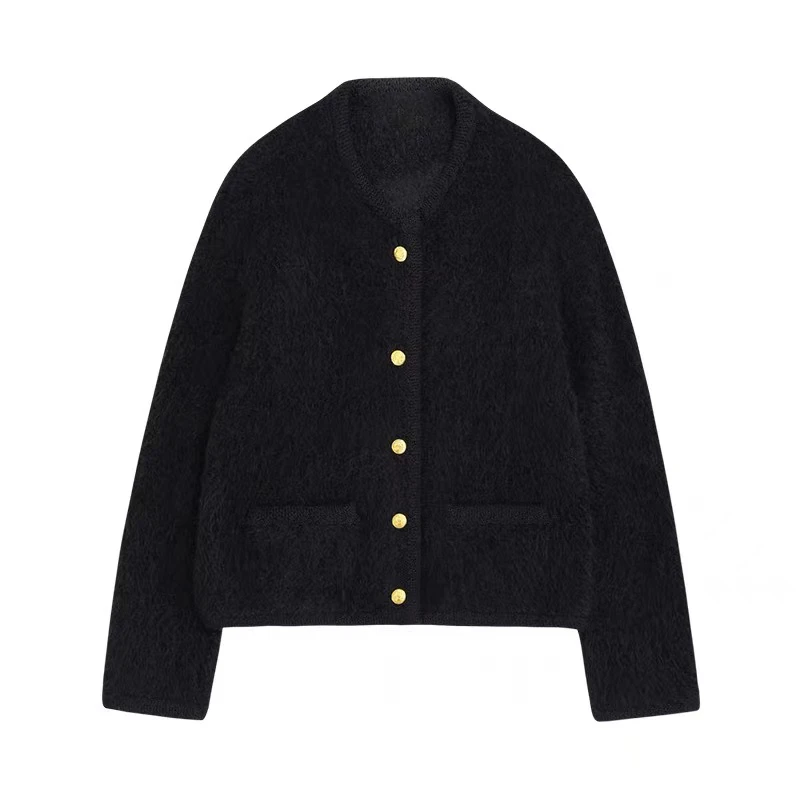 Jaket Sweater Bergaris Desainer Wanita Serbaguna