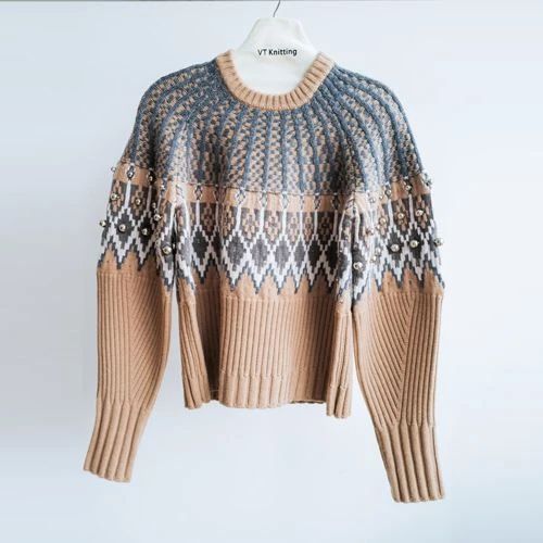 Sweater Rajutan Kabel Hitam Ukuran Besar