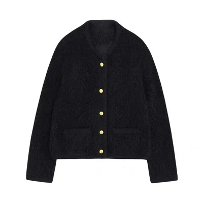 Jaket Sweater Bergaris Desainer Wanita Serbaguna