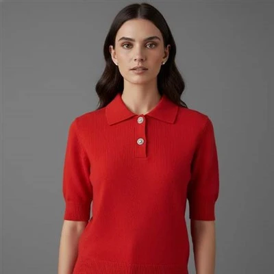 Kemeja Wol Merah Wanita