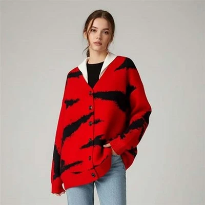 Sweater Wol Merah