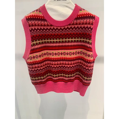 Wholegarment Knitted Sleeveless Sweater Vest best